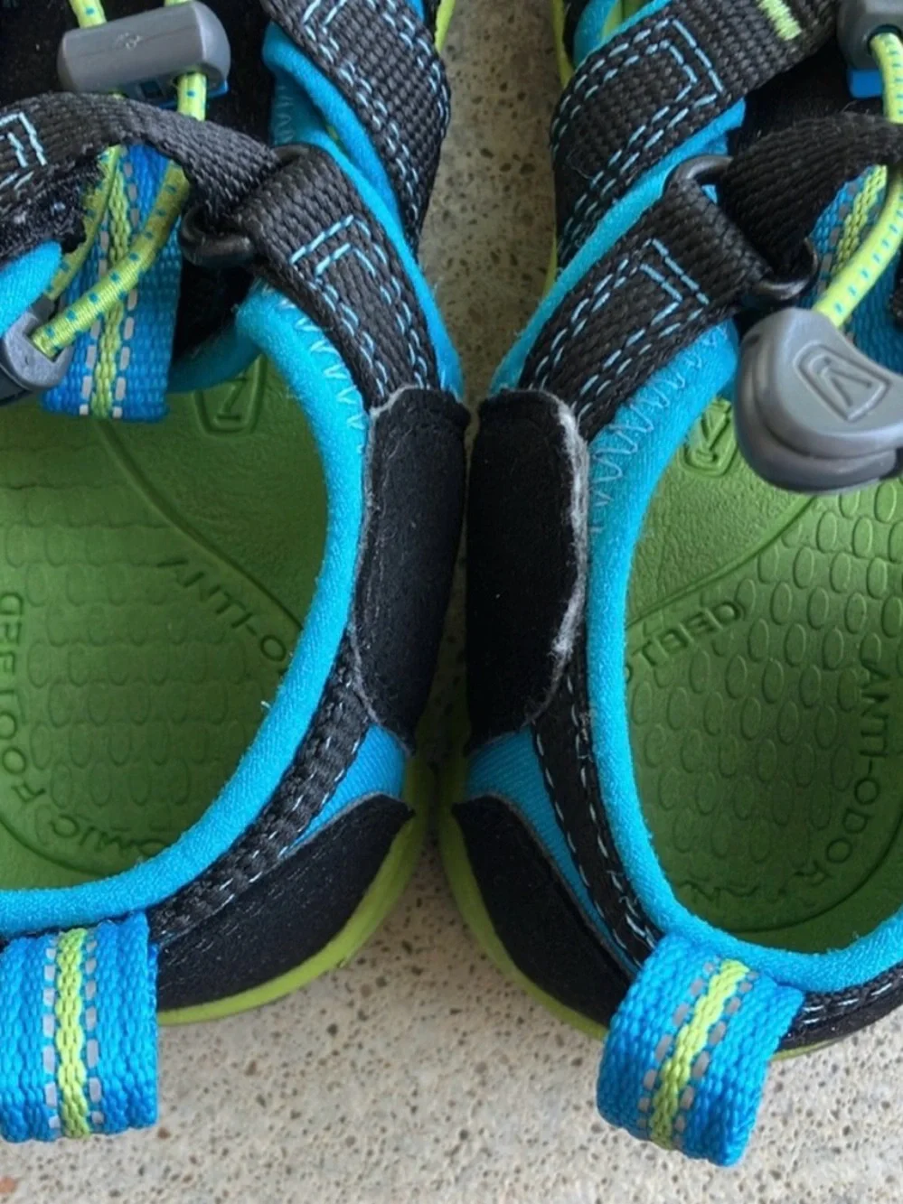 Keen Kids Black, Blue & Lime Active Sandals